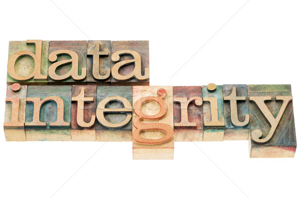 data integrity in wood type Stock photo © PixelsAway
