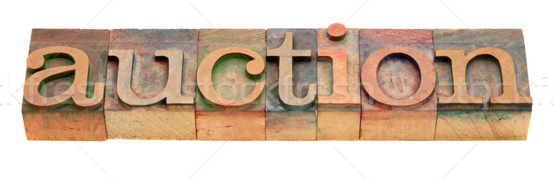 拍賣 字 類型 復古 木 商業照片 © PixelsAway