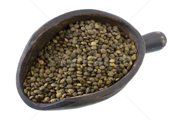 scoop of French green lentils Stock photo © PixelsAway