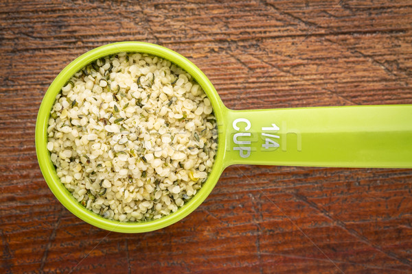 measuring scoop of hemp seed  Stock photo © PixelsAway