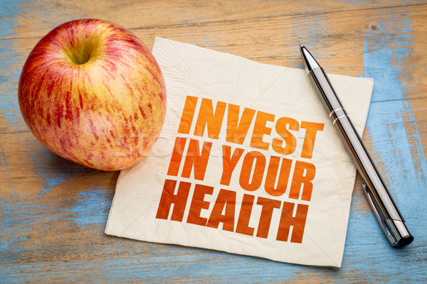 Invest in your health word abstract Stock photo © PixelsAway