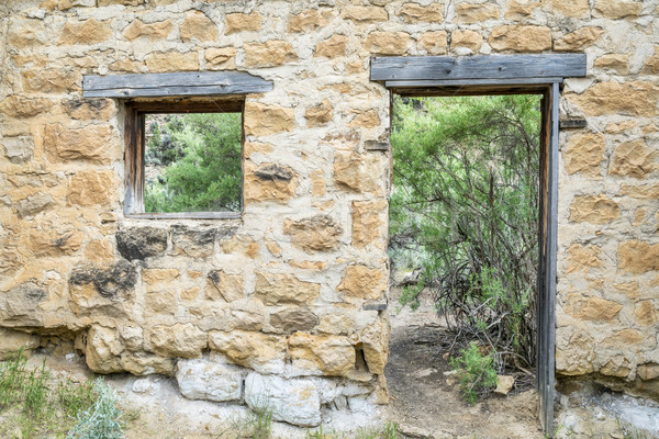 house ruins in mining ghost town of Sego Stock photo © PixelsAway