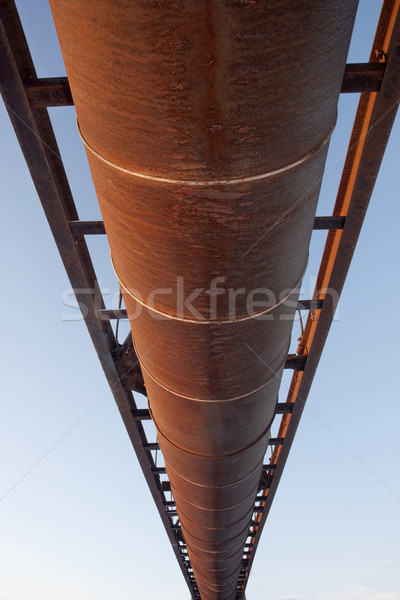 suspended rusty pipe shot from below Stock photo © PixelsAway