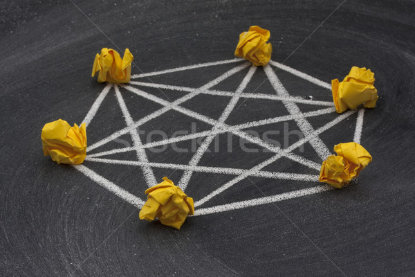 network topology 4 - fully connected model Stock photo © PixelsAway