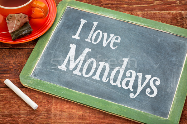 I love Mondays on blackboard Stock photo © PixelsAway