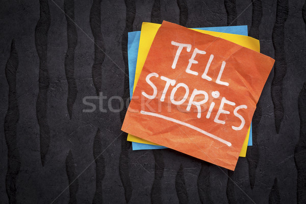 tell stories reminder note Stock photo © PixelsAway