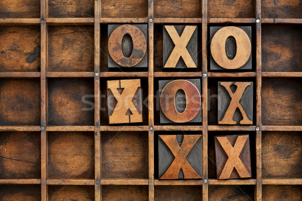 tic-tac-toe or noughts and crosses  Stock photo © PixelsAway