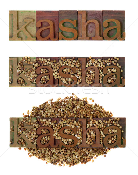 kasha - roasted buckwheat Stock photo © PixelsAway