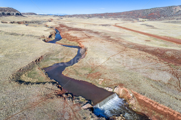 creek at  Colorado foothills - aerial view Stock photo © PixelsAway