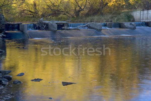 river diversion dam with fall colors Stock photo © PixelsAway