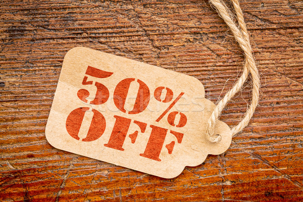 fifty percent off price tag Stock photo © PixelsAway