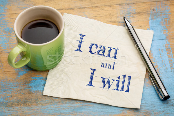 I can and will motivational concept Stock photo © PixelsAway