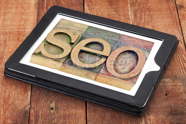 Seo acronim lemn tip Imagine de stoc © PixelsAway