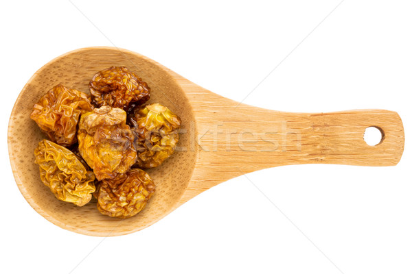 dried goldenberries on wooden spoon Stock photo © PixelsAway