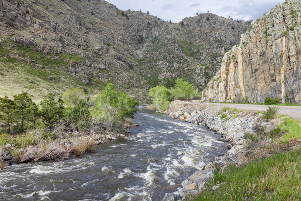Stock photo: Poudre River Canyon