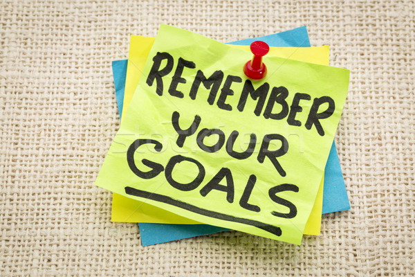 remember your goals Stock photo © PixelsAway