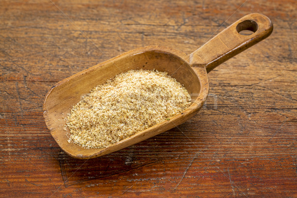 scoop of golden flax seed meal  Stock photo © PixelsAway