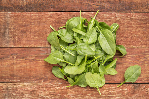 fresh baby spinach leaves Stock photo © PixelsAway