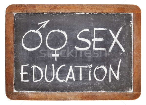 Seks edukacji tablicy tytuł płeć symbolika Zdjęcia stock © PixelsAway