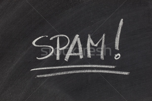 Spam figyelmeztetés szó kereskedelmi email üzenetek Stock fotó © PixelsAway