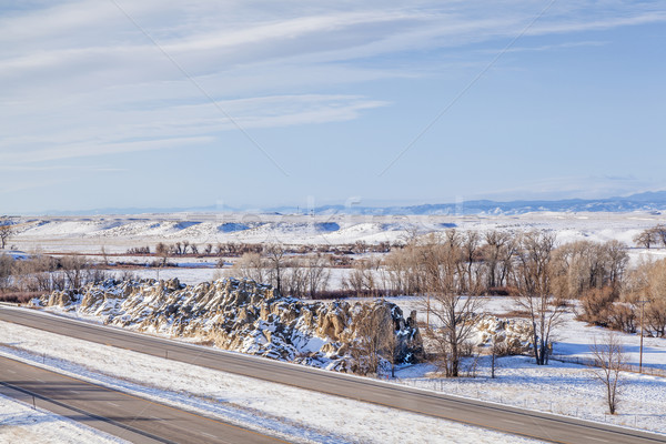 Colorado freeway at winter Stock photo © PixelsAway