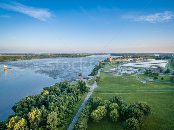 MIssissippi River aerial view  Stock photo © PixelsAway