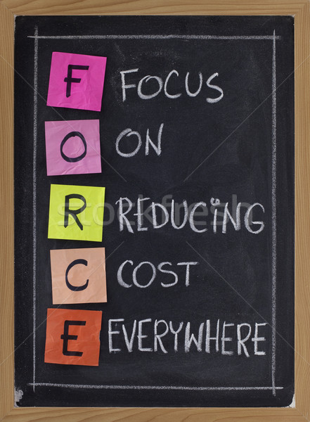 focus on reducing cost everywhere Stock photo © PixelsAway