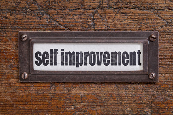 self improvement label Stock photo © PixelsAway