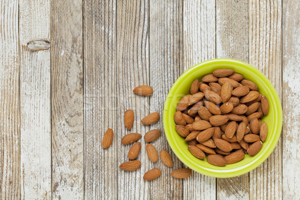 bowl of almonds Stock photo © PixelsAway