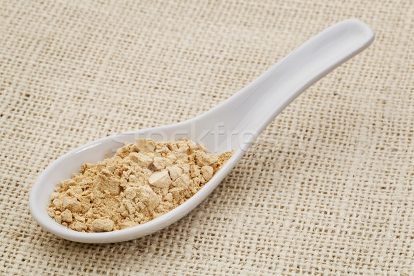 maca root powder on a ceramic spoon Stock photo © PixelsAway