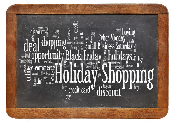 holiday shopping word cloud  Stock photo © PixelsAway