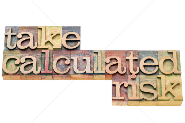 take calculated risk banner Stock photo © PixelsAway