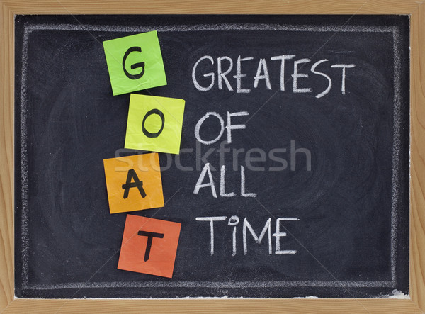 greatest of all time - GOAT acronym Stock photo © PixelsAway