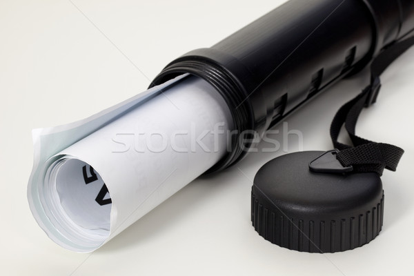 poster in a black plastic tube Stock photo © PixelsAway