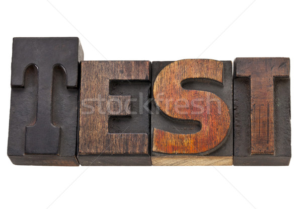 test word in letterpress type Stock photo © PixelsAway