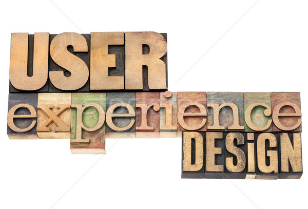 Benutzer Erfahrung Design industriellen isoliert Text Stock foto © PixelsAway