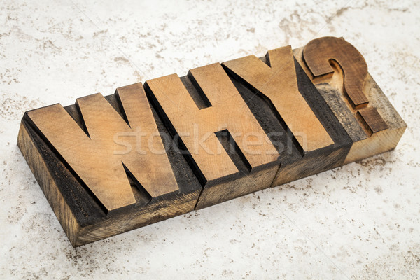 why question in wood type Stock photo © PixelsAway