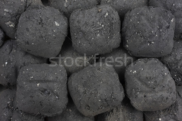 Faszén háttér kicsi használt barbecue grill textúra Stock fotó © PixelsAway
