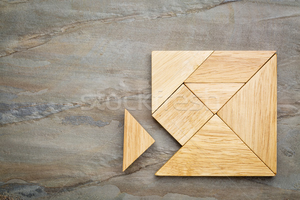 missing piece in tangram puzzle Stock photo © PixelsAway