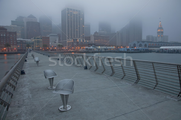 San Francisco skyline on a foggy morning Stock photo © PixelsAway