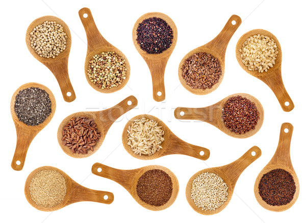 Sin gluten semillas resumen variedad marrón Foto stock © PixelsAway