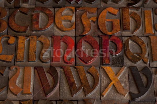 Antic alfabet abstract imprimare Imagine de stoc © PixelsAway