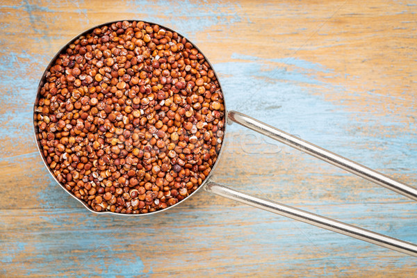 scoop of red quinoa grain Stock photo © PixelsAway