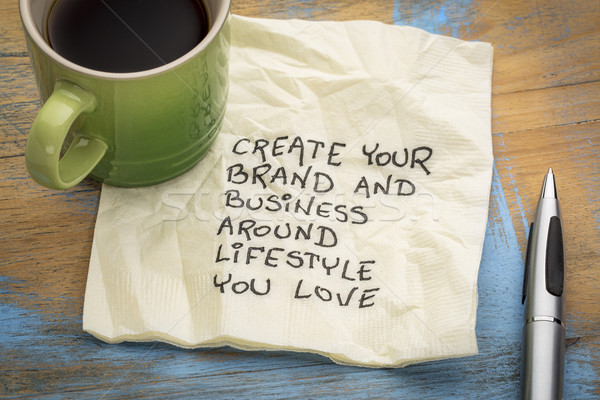 Marca negocios alrededor estilo de vida amor Foto stock © PixelsAway