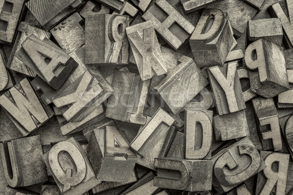 Madera tipo bloques alfabeto resumen Foto stock © PixelsAway