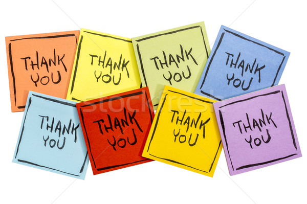 thank you sticky note abstract Stock photo © PixelsAway