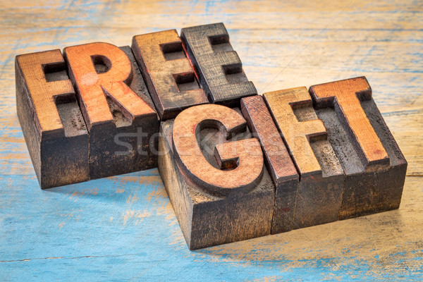 free gift words in vintage wood type Stock photo © PixelsAway