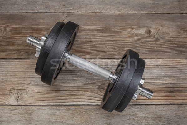 Fonte exercice poids fer bois [[stock_photo]] © PixelsAway