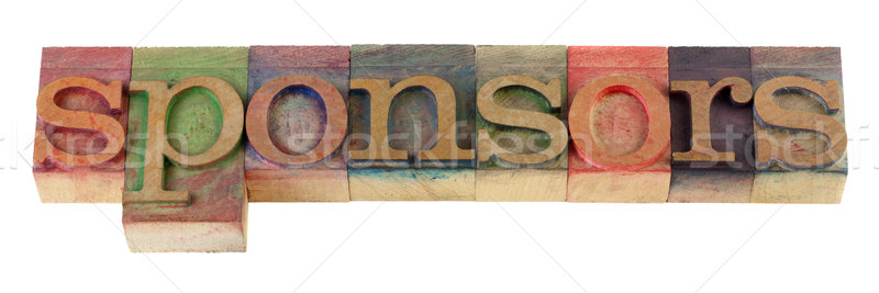 Kelime bağbozumu ahşap tip bloklar Stok fotoğraf © PixelsAway