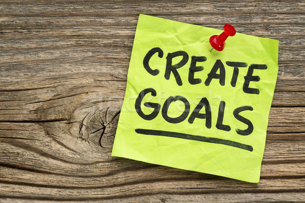create goals reminder Stock photo © PixelsAway